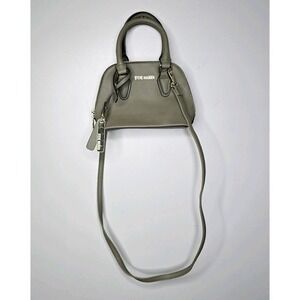 Steve Madden Womens Bfaith Green Double Handle Zipper Mini Satchel Bag